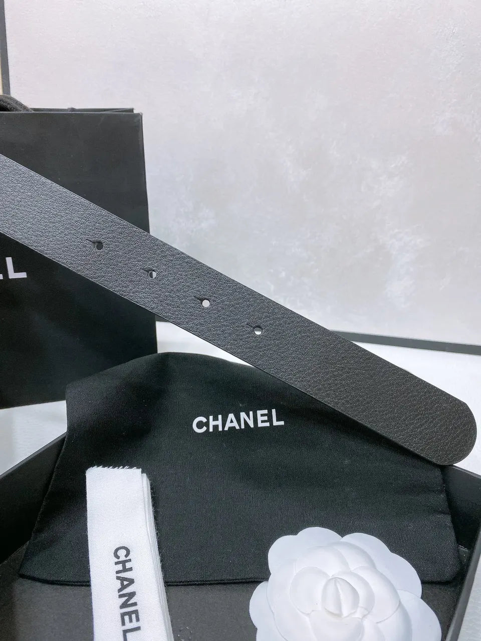 Chanel Oval CC Black Belt - Hình 5