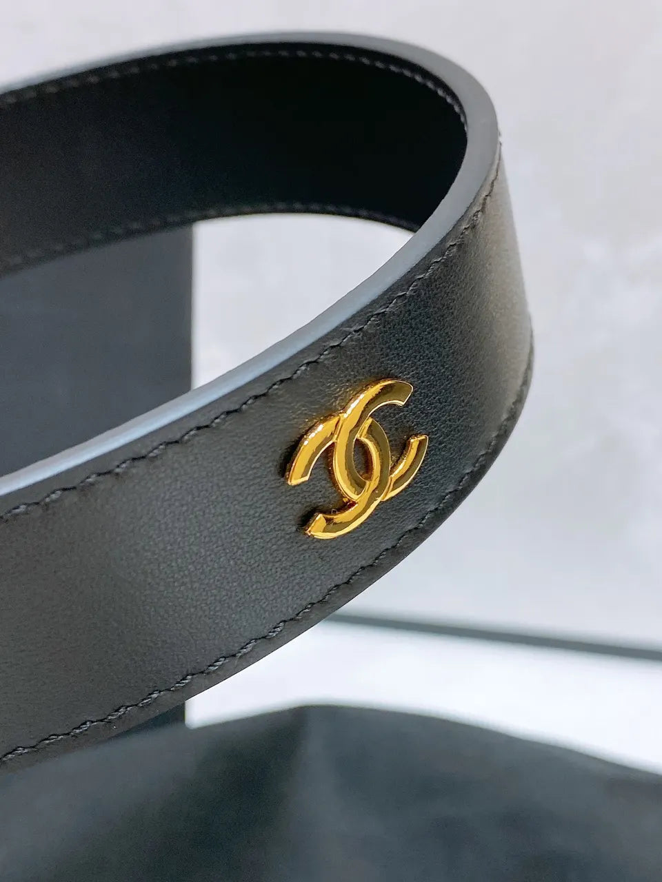 Chanel Gold CC Oval Belt - Hình 5