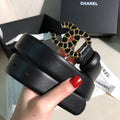 Chanel Black CC Buckle Belt