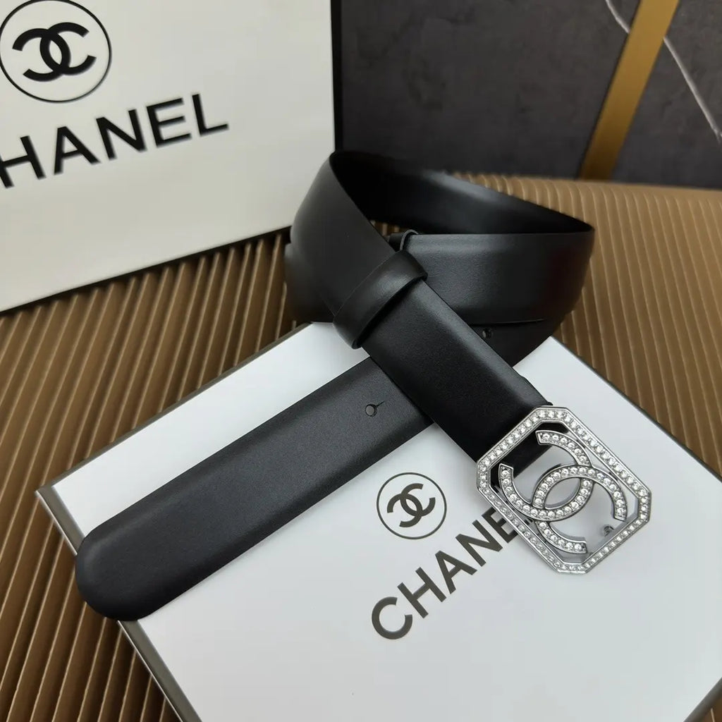 Chanel Rhinestone Square Belt - Hình 3