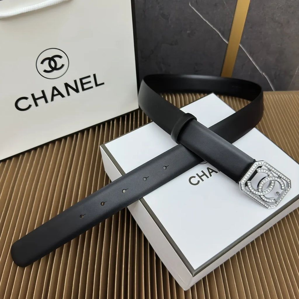 Chanel Rhinestone Square Belt - Hình 6