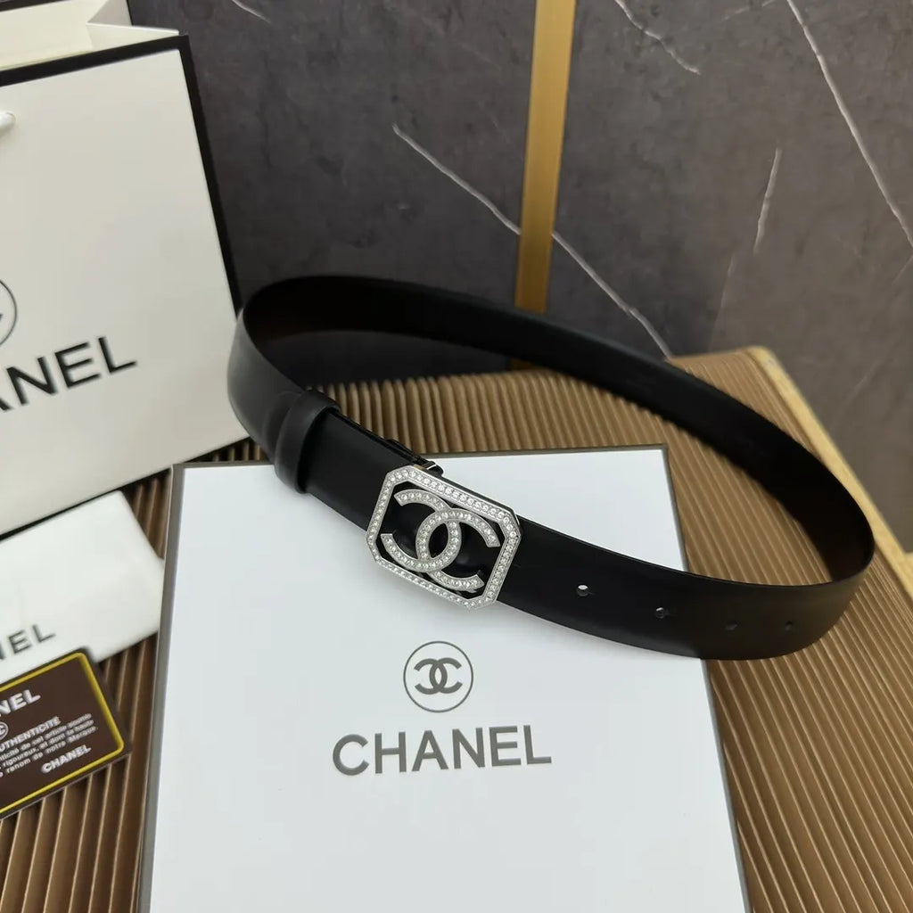 Chanel Rhinestone Square Belt - Hình 8