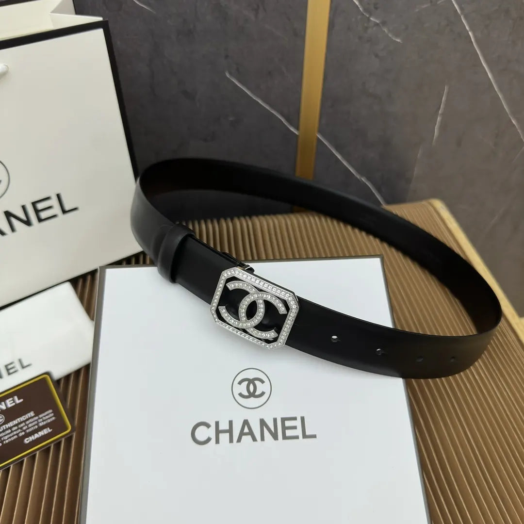 Chanel Rhinestone Square Belt - Hình 8