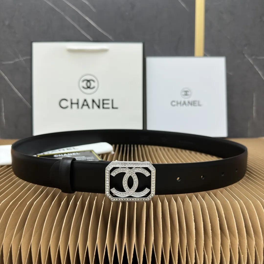 Chanel Rhinestone Square Belt - Hình 9