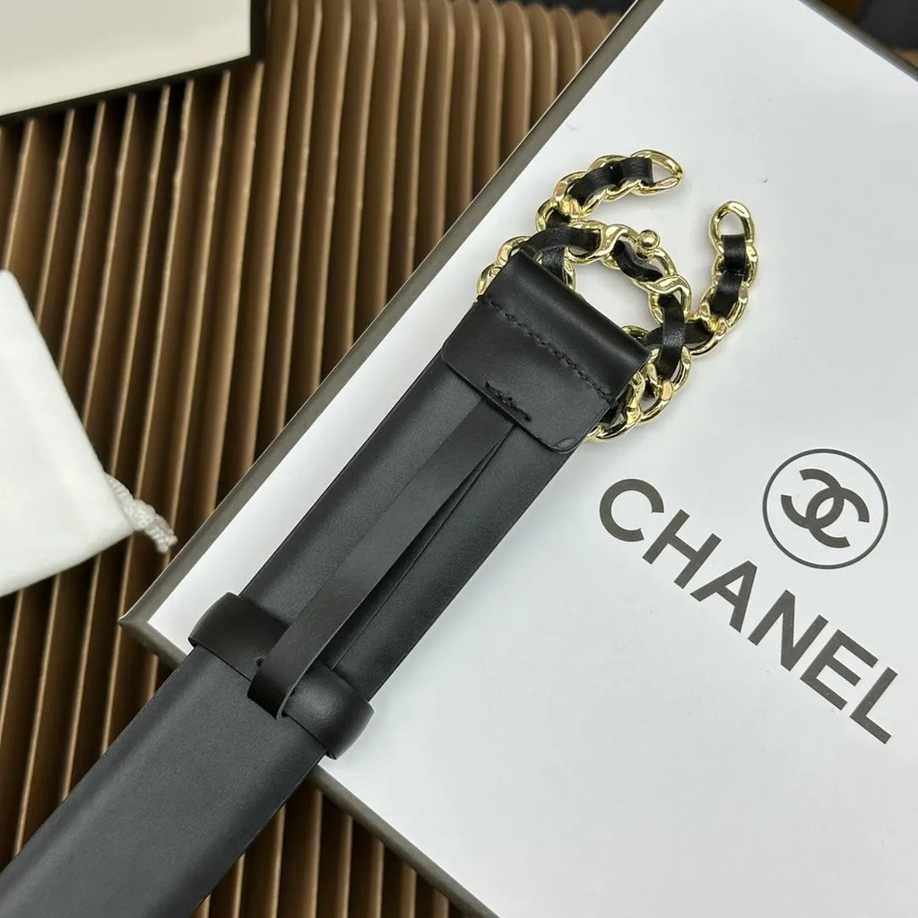 Chanel Chain CC Black Belt - Hình 6