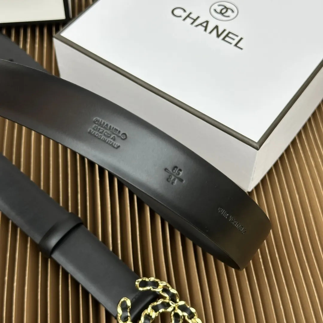 Chanel Chain CC Black Belt - Hình 7