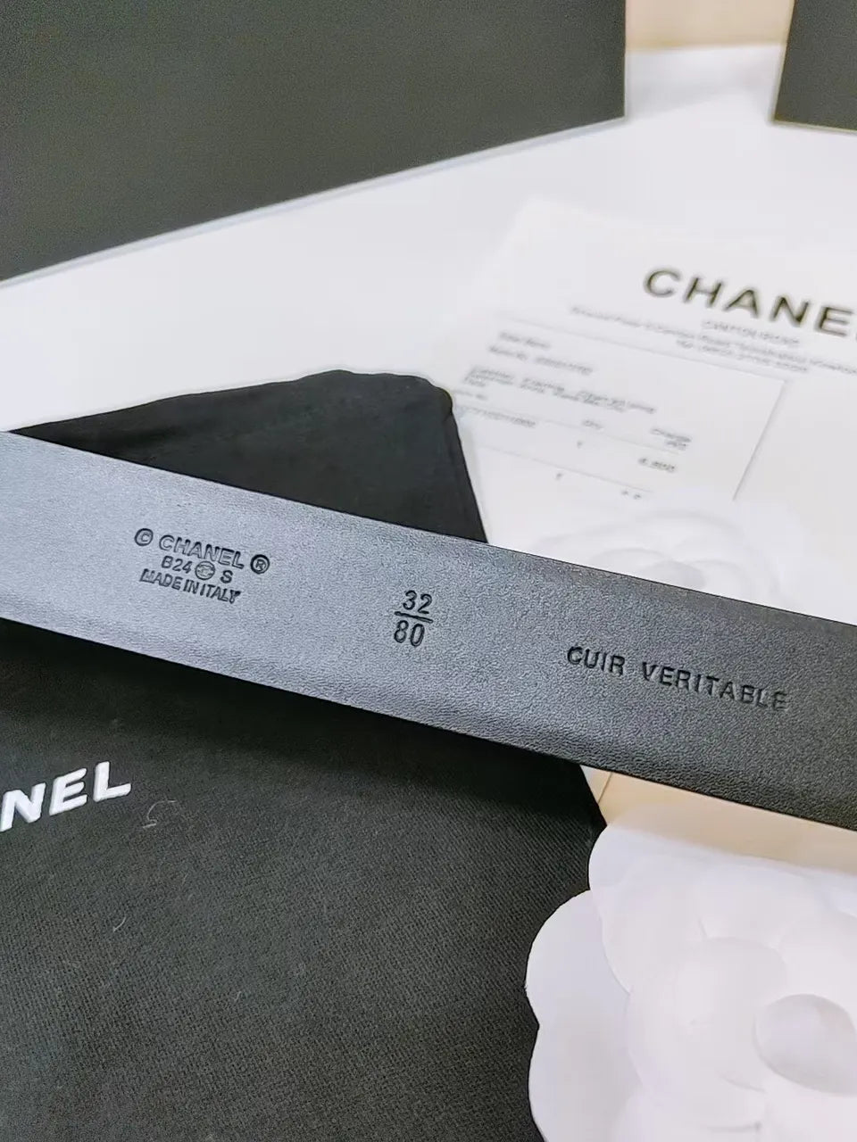 Chanel Silver CC Belt - Hình 4