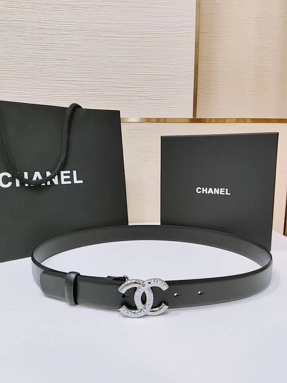 Chanel Silver CC Belt - Hình 6