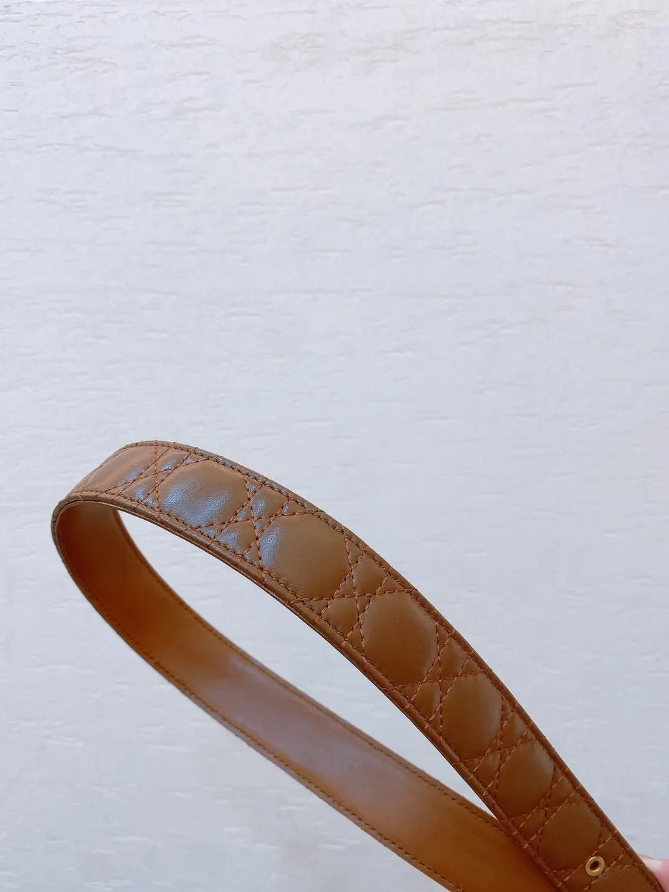 Chanel Brown Quilted Leather Belt - Hình 4
