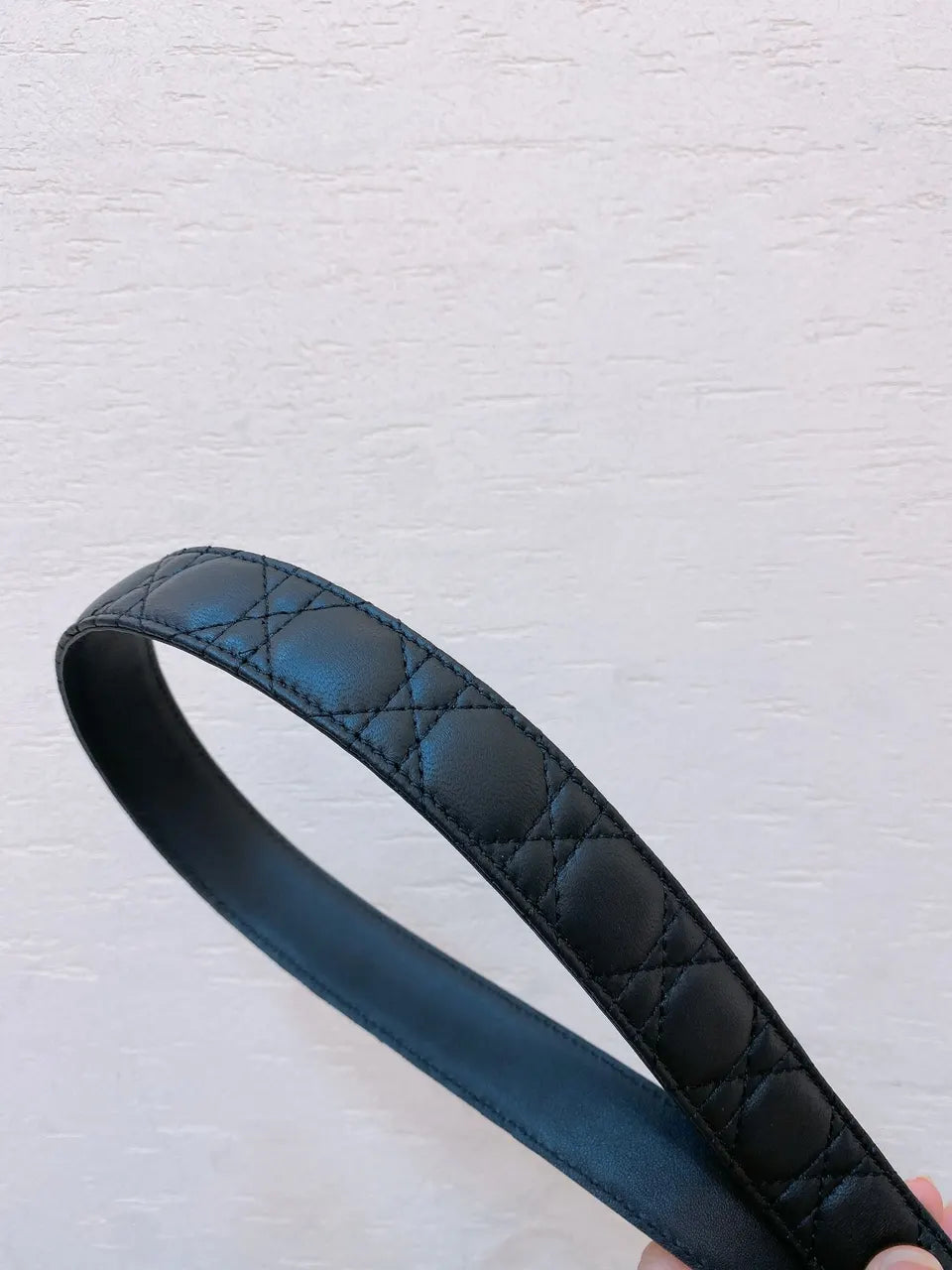 Chanel Quilted Black Leather Belt - Hình 6