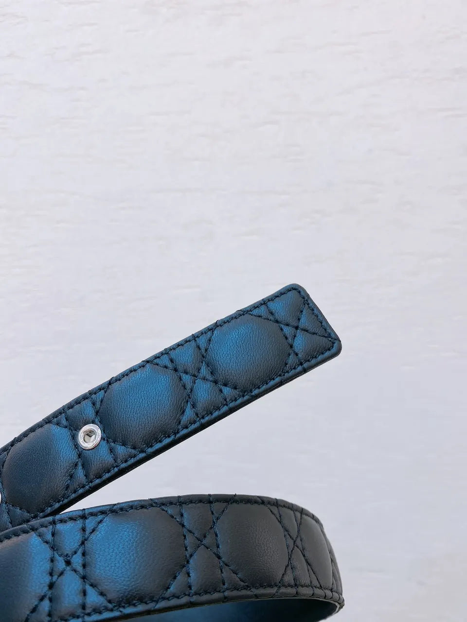 leather Chanel Black Quilted Belt - Hình 5