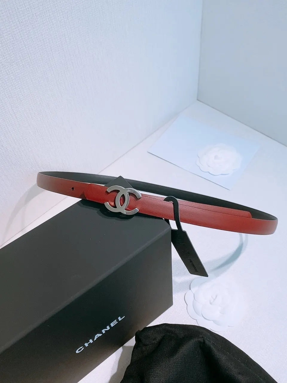 Chanel Coral Skinny Belt - Hình 5