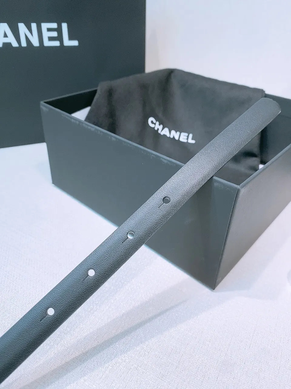 Chanel Coral Skinny Belt - Hình 6