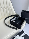 Chanel Rhinestone CC Belt black