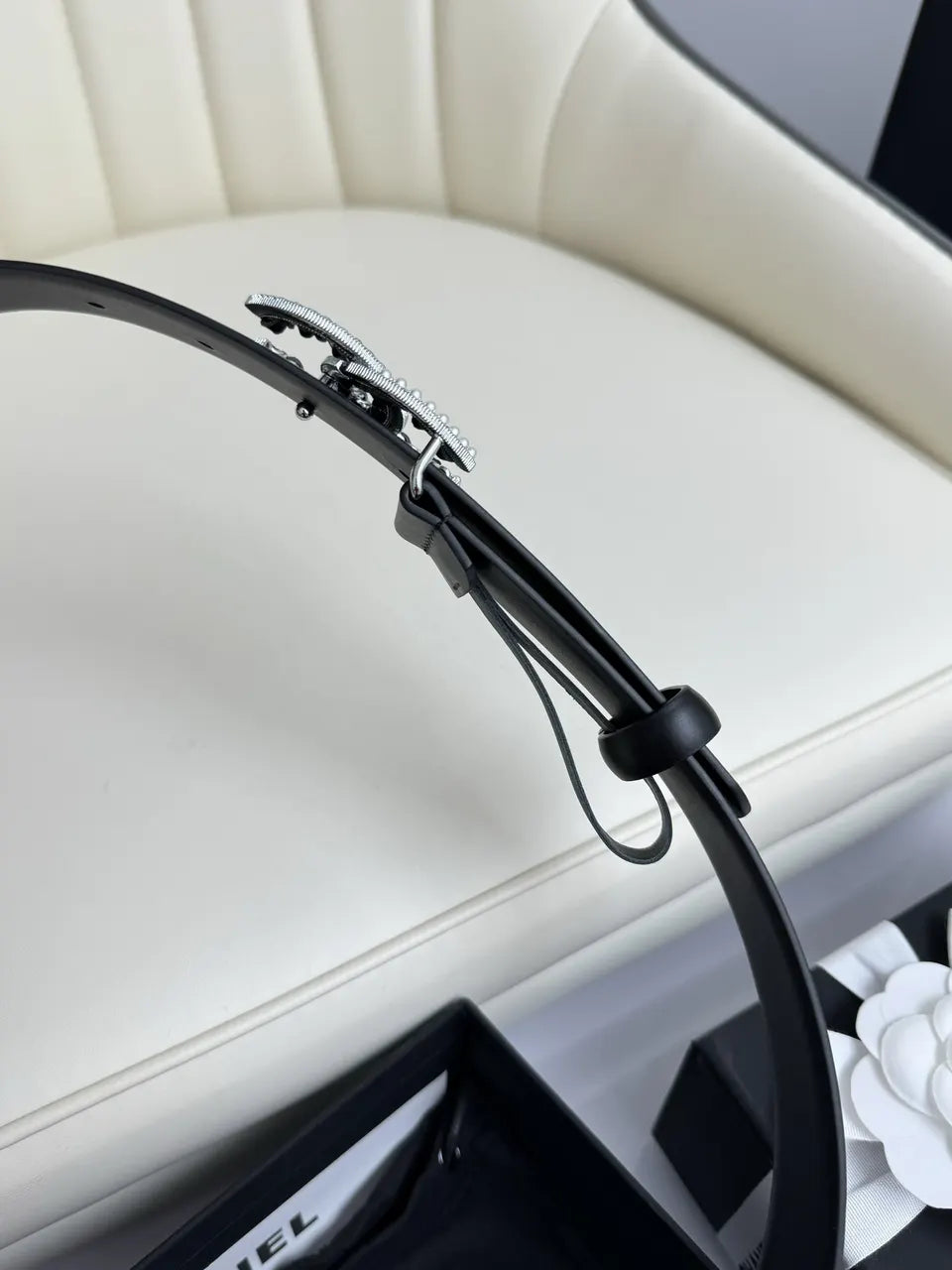 Chanel Crystal CC Black Belt - Hình 6