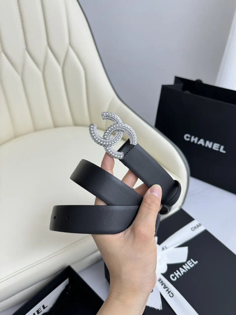 Chanel Crystal CC Belt - Hình 3