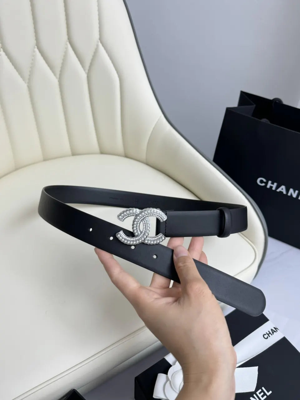 Chanel Crystal CC Belt - Hình 4