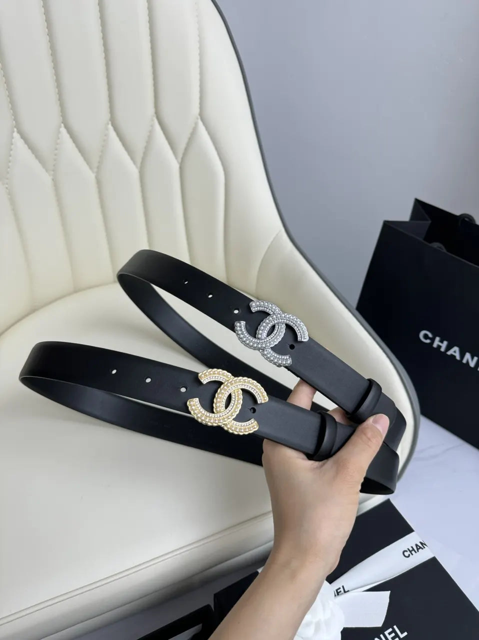 Chanel Crystal CC Belt - Hình 9