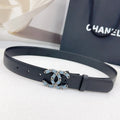 Chanel Denim CC Leather Belt