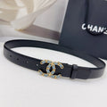 Chanel Denim CC Black Belt