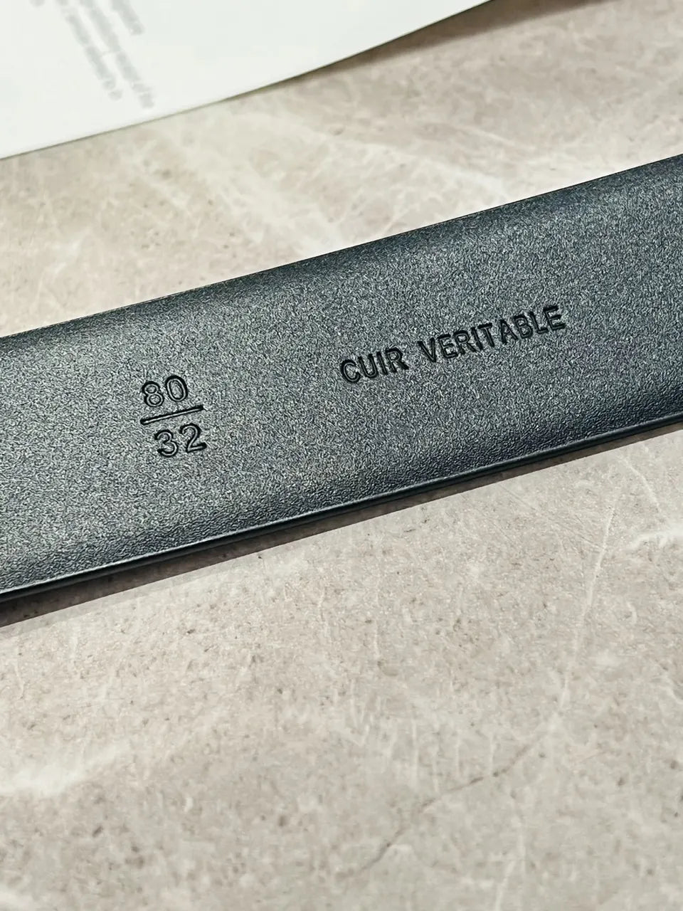 Chanel Black Leather Belt - Hình 7