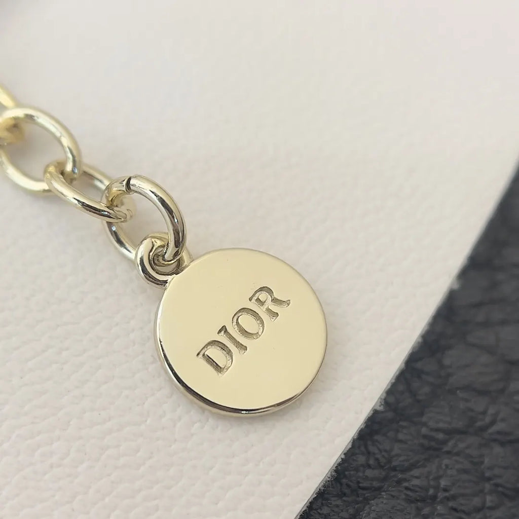 Dior Black Ribbon Heart Choker - Hình 7