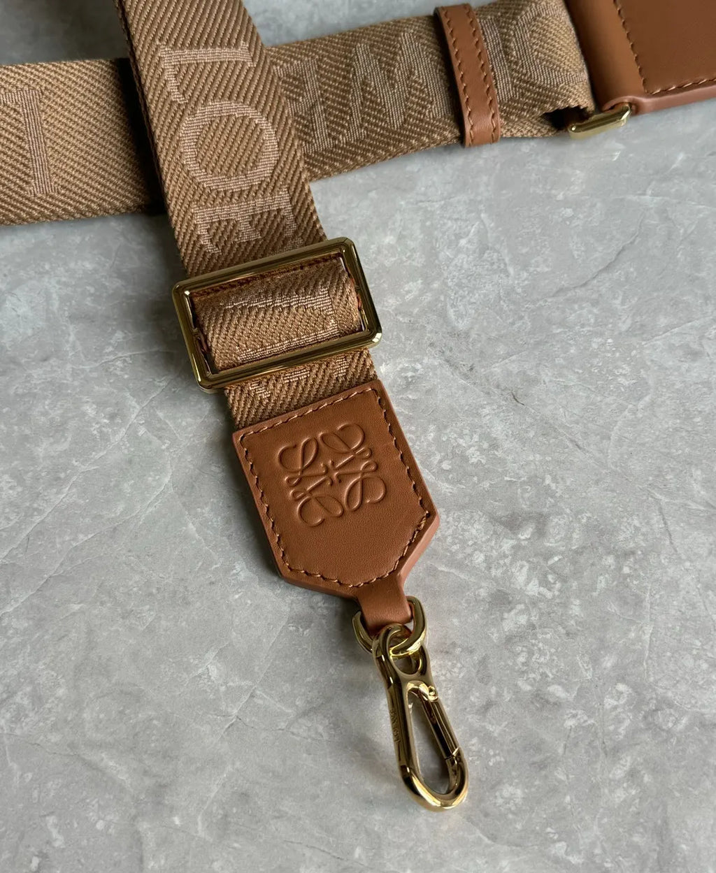 Loewe Brown Woven Bag Strap - Hình 7