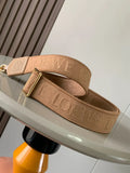 woven Loewe Beige Logo Strap