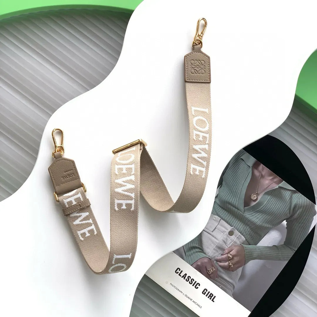 canvas Loewe Beige Logo Strap