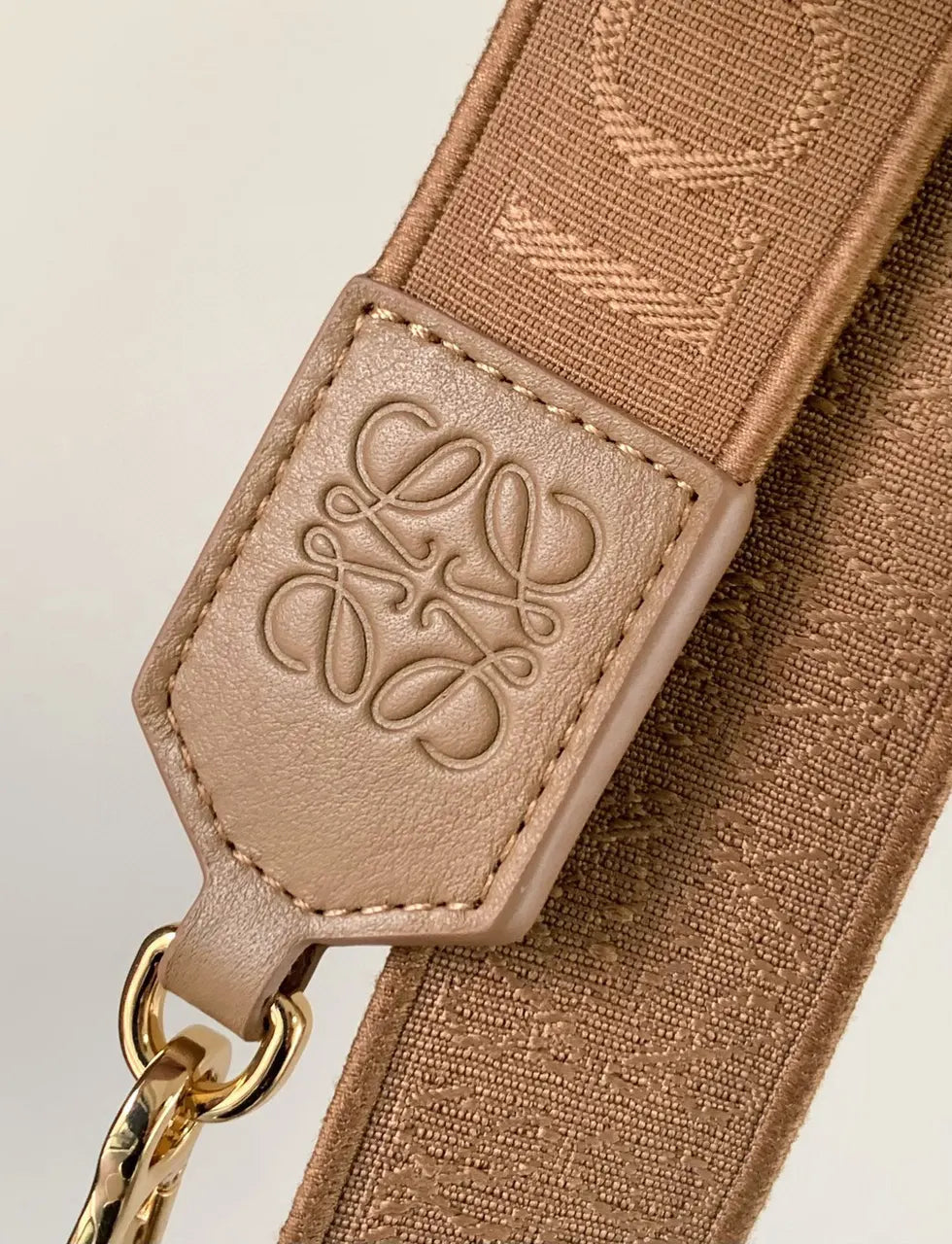 woven Loewe Beige Logo Strap - Hình 4