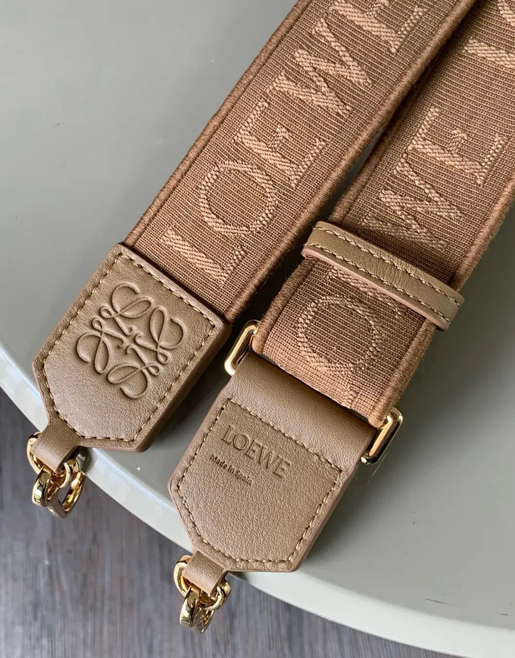woven Loewe Beige Logo Strap - Hình 2