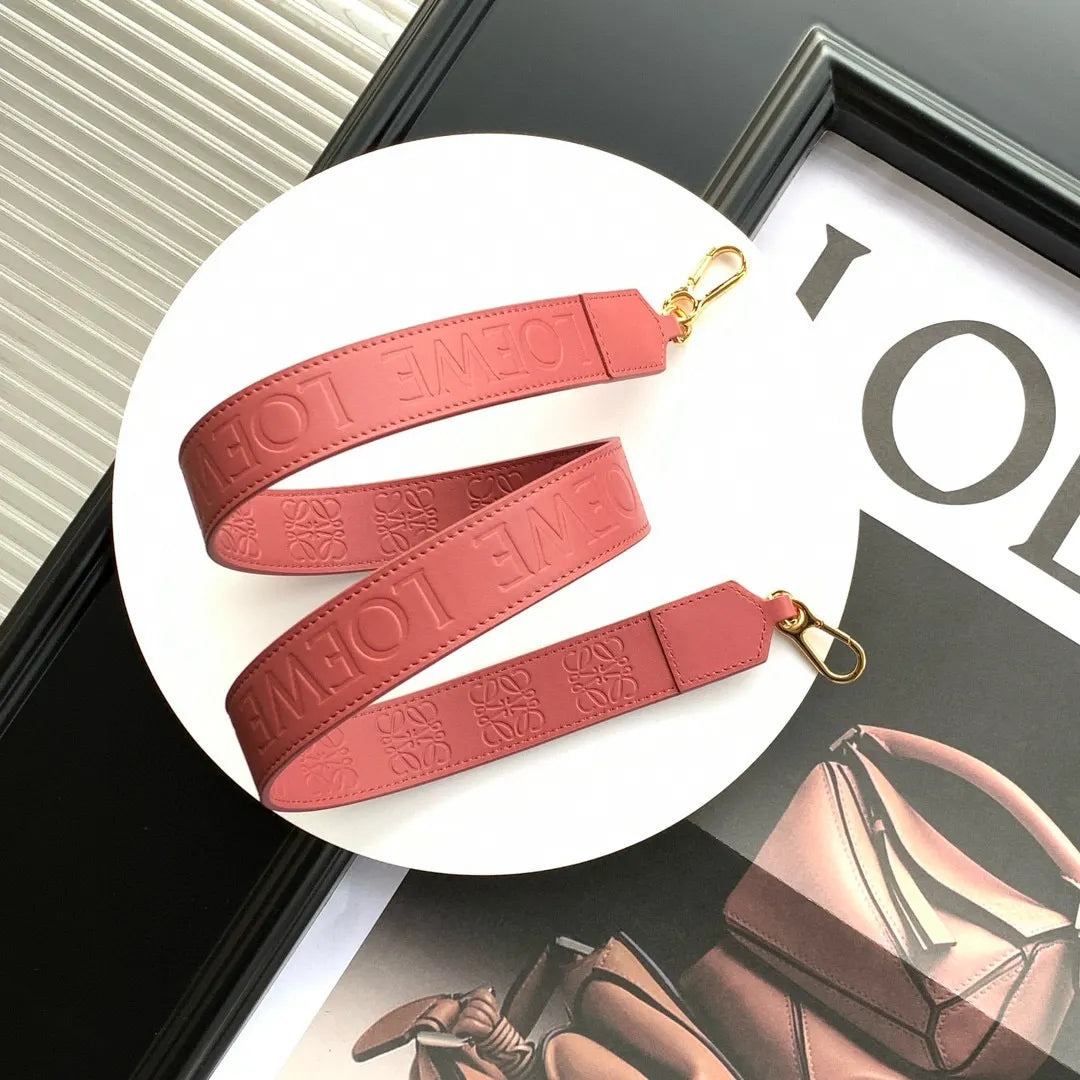 Loewe Pink Leather Shoulder Strap - Hình 3