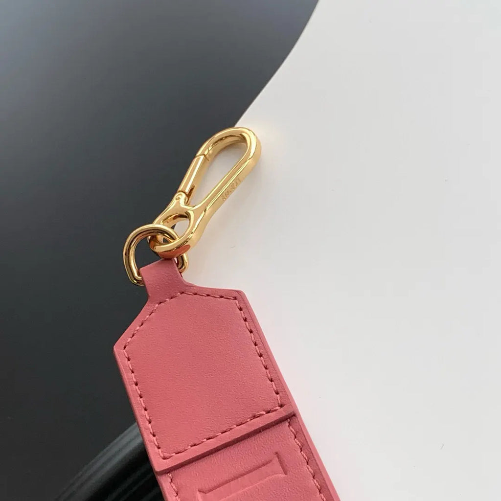 Loewe Pink Leather Shoulder Strap - Hình 9