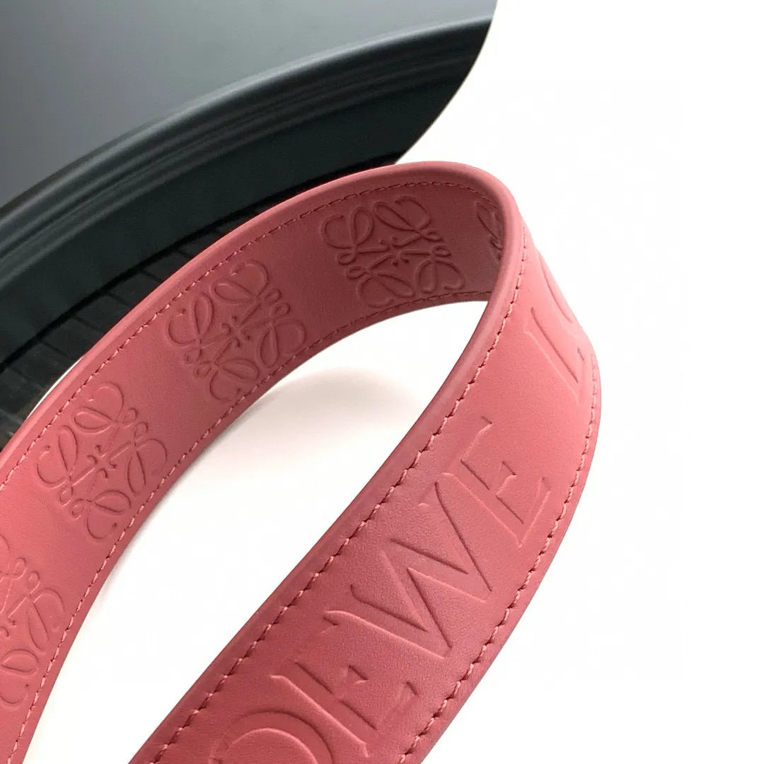 Loewe Pink Leather Shoulder Strap - Hình 5