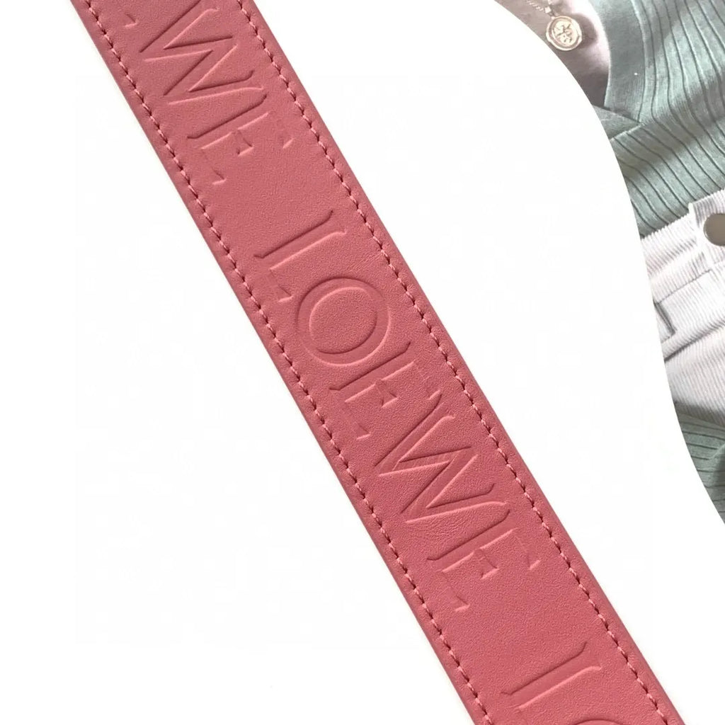 Loewe Pink Leather Shoulder Strap - Hình 7