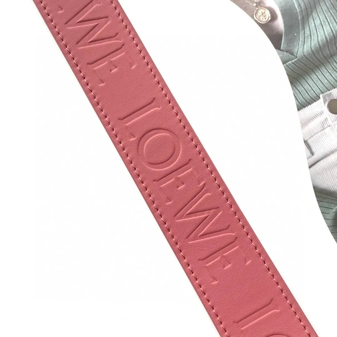 Loewe Pink Leather Shoulder Strap - Hình 7