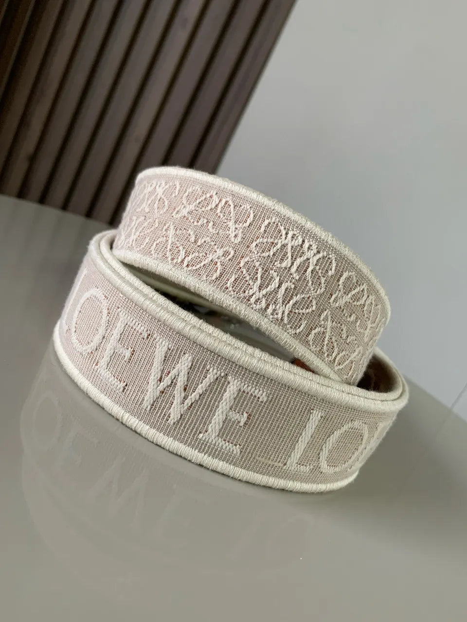 Loewe Beige Bag Strap - Hình 3