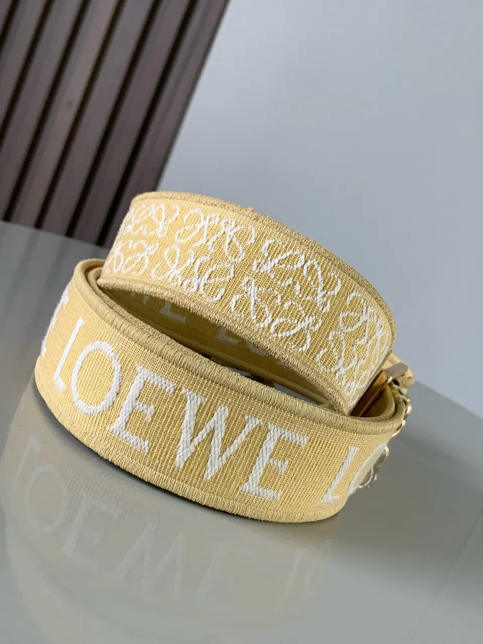 Loewe Yellow Woven Strap - Hình 3