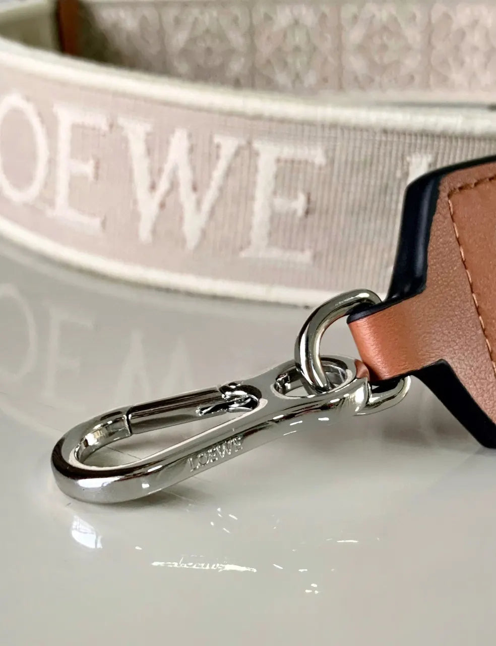 Loewe Beige Bag Strap - Hình 9