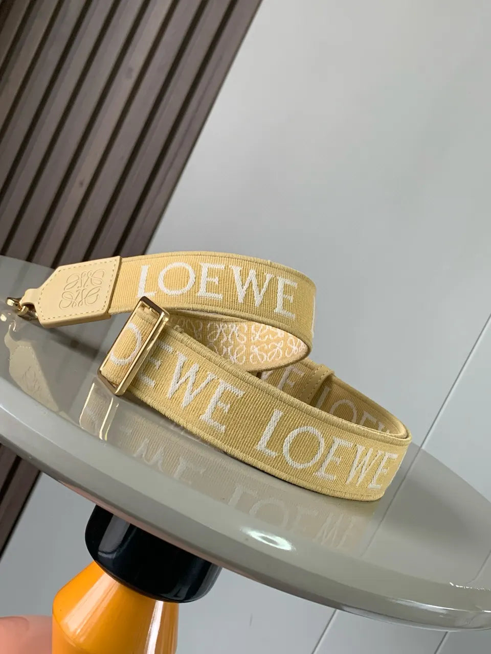 Loewe Yellow Woven Strap