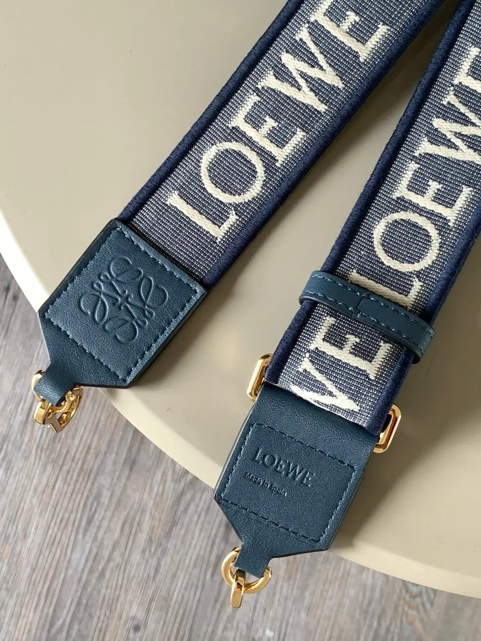 Loewe Blue Logo Bag Strap