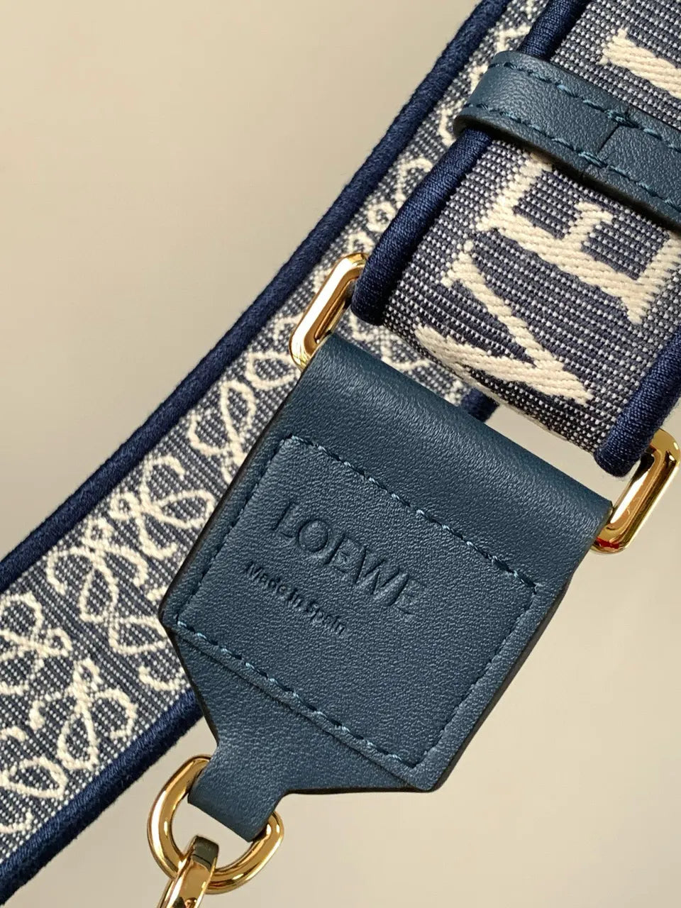 Loewe Blue Logo Bag Strap - Hình 5