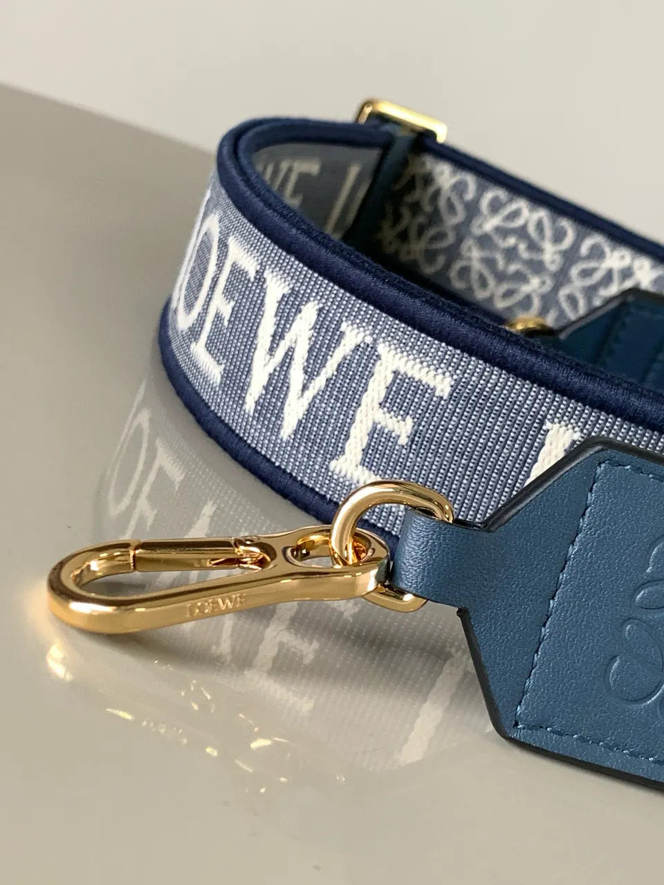 Loewe Blue Logo Bag Strap - Hình 7