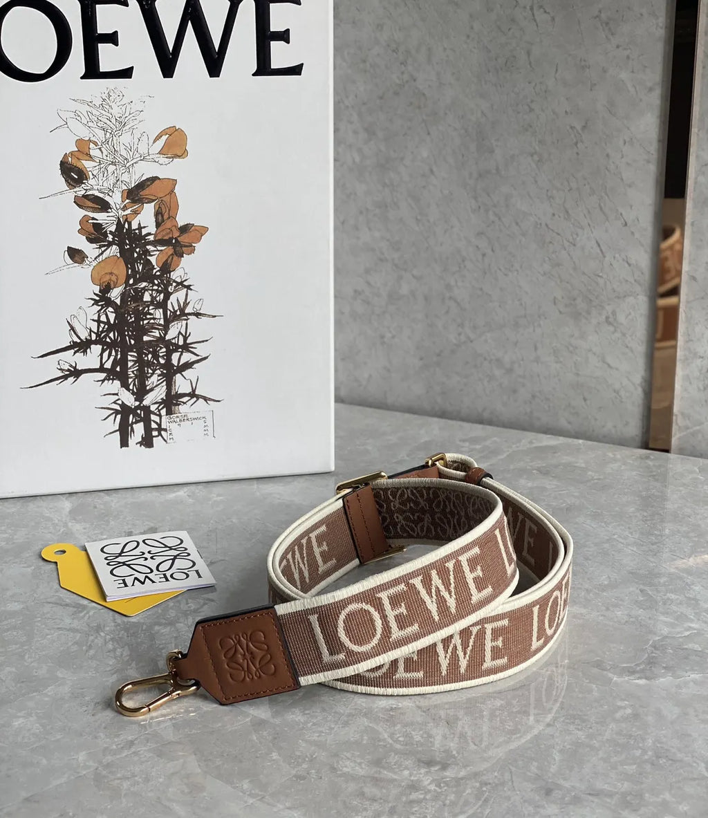 Loewe Brown Logo Strap