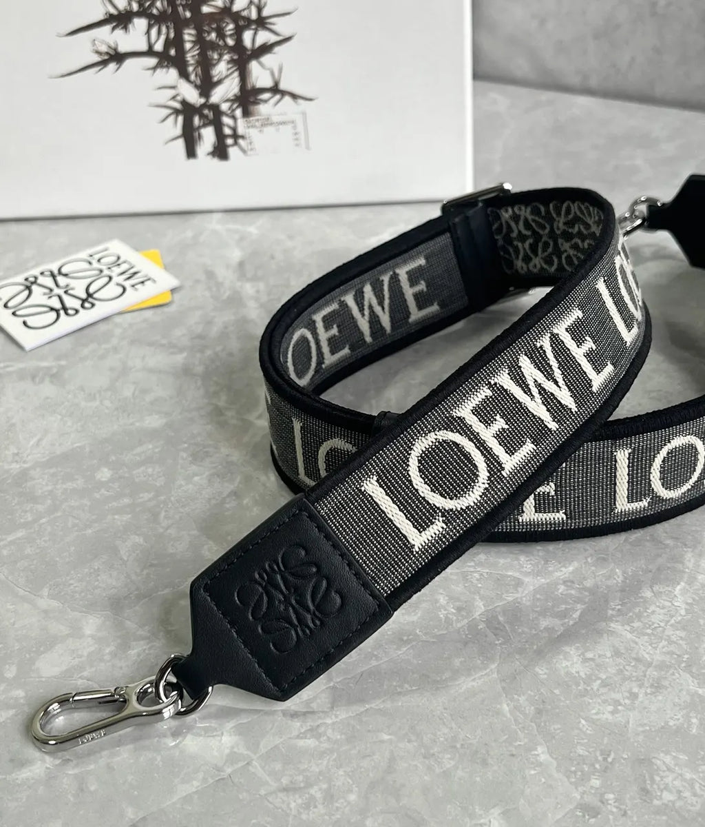 Loewe Black White Logo Strap