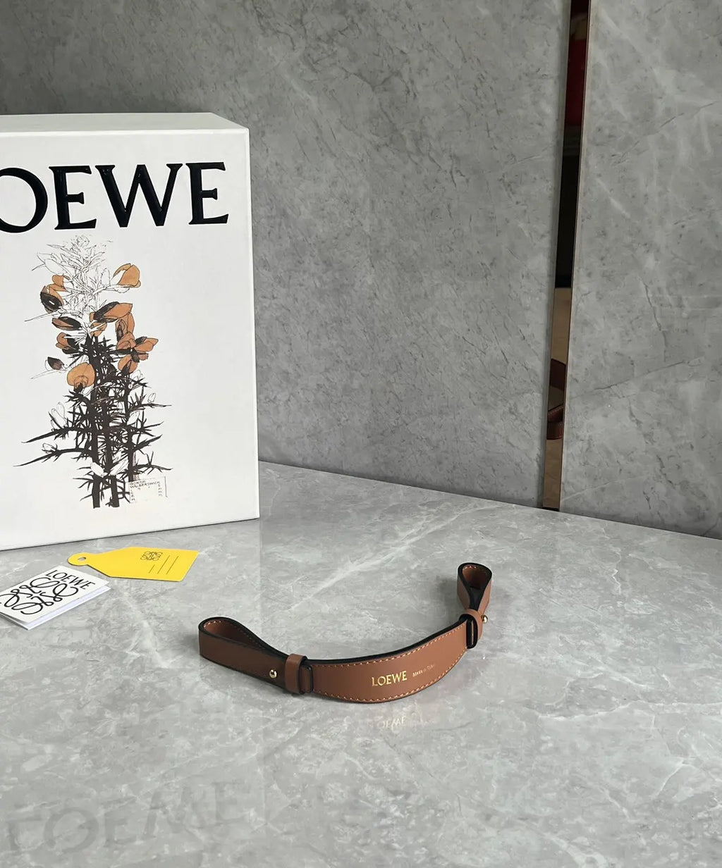 Loewe Brown Leather Bag Handle