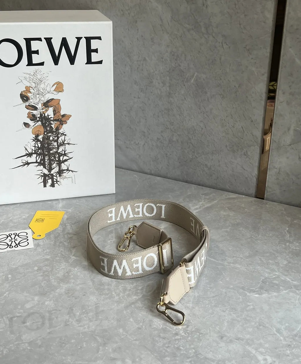 Loewe Beige Logo Strap