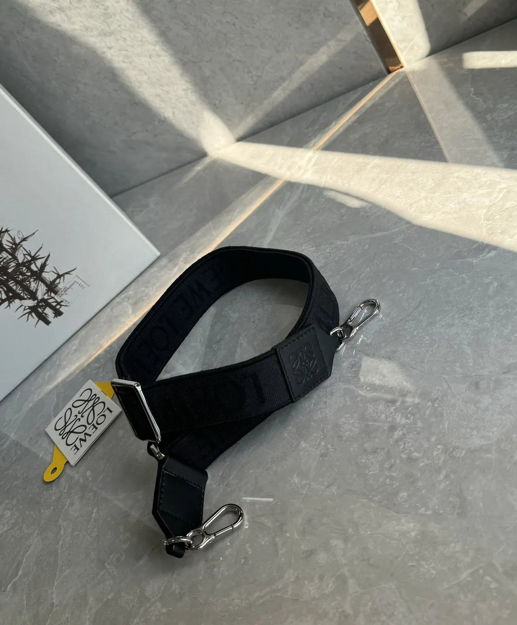 Loewe Black Jacquard Belt - Hình 5
