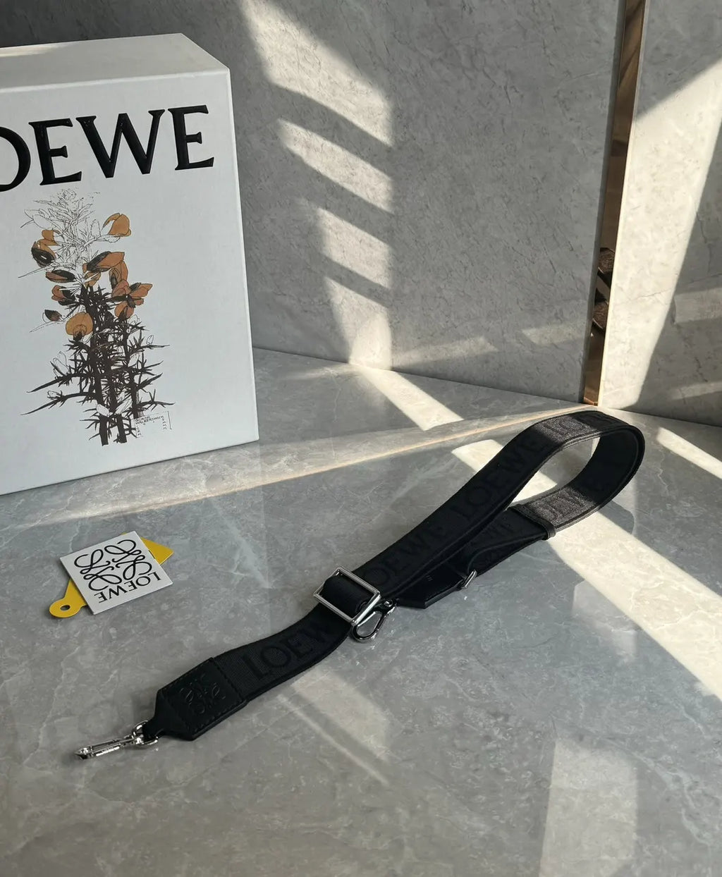 Loewe Black Jacquard Belt - Hình 7