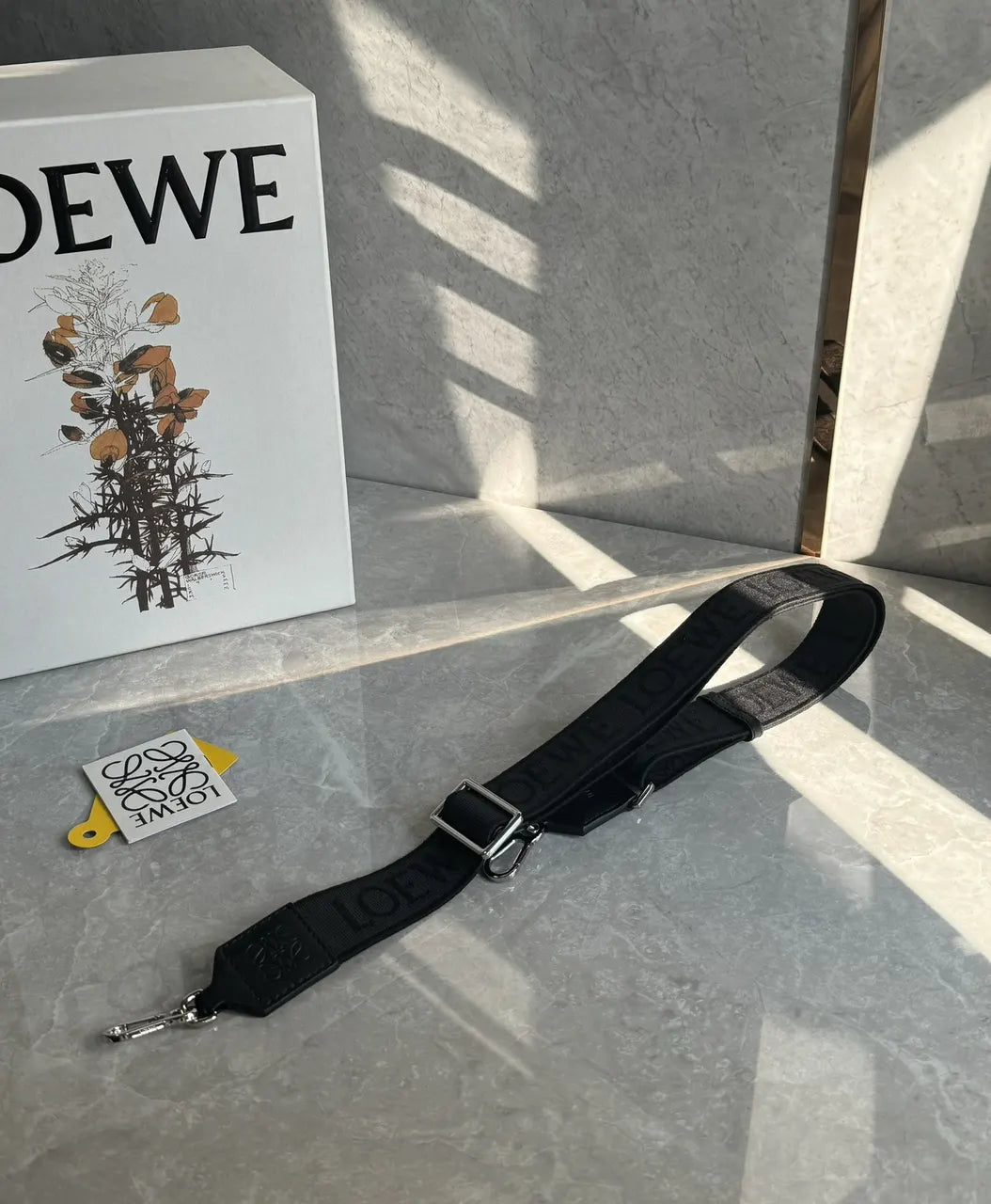 Loewe Black Jacquard Belt - Hình 7